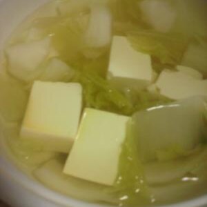白菜たっぷり湯豆腐